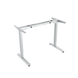 Sylex Arise Basix 2 Stage Rectangle Desk Frame Only 725-1205mmH White