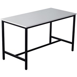 Rapidline High Bar Table 1800W x 900D x 1050mmH White Top Black Frame
