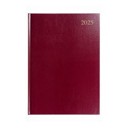 Collins Essential Diary A4 Day To Page Maroon