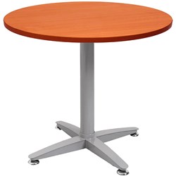 Rapidline 4 Star Round Table 900D x 730mmH Cherry Top Silver Base