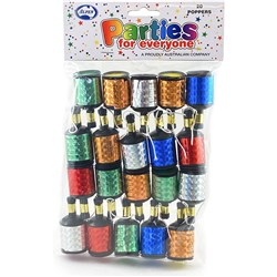 Alpen Parties For Everyone Party Poppers String Release Assorted Colours Pack Of 20