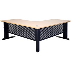 Summit Corner Workstation 1800W x 1800D x 750mmH Beech / Black