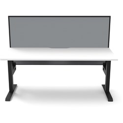 Rapidline Boost Static Single Sided Workstation+Screen 1500W x 750D x 1330mmH White/Black