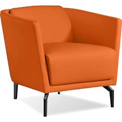 K2 Marbella Lawson Tub Chair Orange PU Leather
