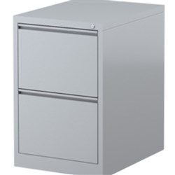 Mercury Vertical Filing Cabinet 2 Drawer 470W x 620D x 710mmH Graphite Ripple