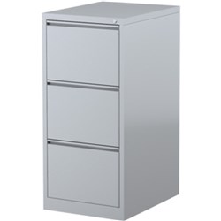 Mercury Vertical Filing Cabinet 3 Drawer 470W x 620D x 1015mmH Graphite Ripple
