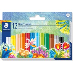 Staedtler 243 Noris Jumbo Oil Pastels Assorted Box Of 12