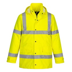 Portwest Hi-Vis Winter Traffic Jacket 6XL Yellow
