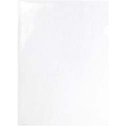 Marbig Ultra Letter Files A4 Polypropylene Clear Box Of 100