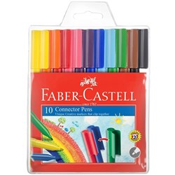 Faber-Castell Connector Pen Assorted 10S