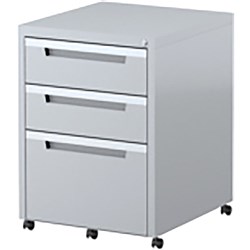 Steelco Classic Mobile Pedestal 2 Drawer 1 File 470W x515Dx630mmH Graphite Ripple