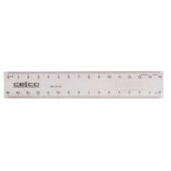 Celco Plastic Ruler 15cm Clear