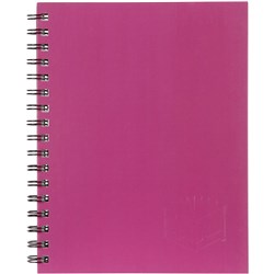 Spirax 511 Hard Cover Notebook A5 Ruled 200 Page Side Opening Pink