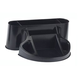 Metro Data Centre Desk Organiser 7 Compartment Black