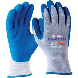 Maxisafe Grippa Latex Gloves Blue Medium