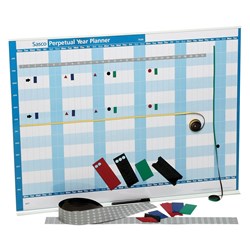 Sasco Perpetual Year Planner Magnetic 855 x 630mm Blue