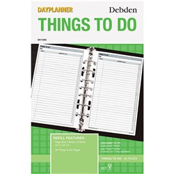 Debden Dayplanner Refill Things To Do 140x216mm Desk Edition