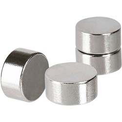 Quartet Infinity Heavy Duty Magnets Circles Silver Pack Of 4