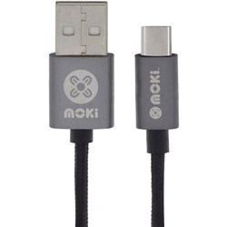 Moki Type-C to USB SynCharge Cable 90cm Black