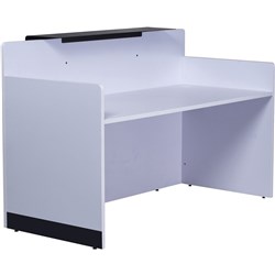 Rapidline RC1809 Reception Counter 1800W x 800D x 1170mmH Black And White